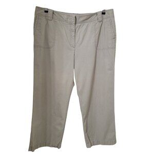 Ann Taylor Size 16 Light Khaki Chino Pants, Gently Used Condition